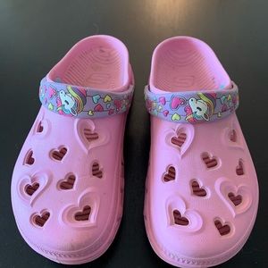 Sketchers Pink Unicorn Clogs